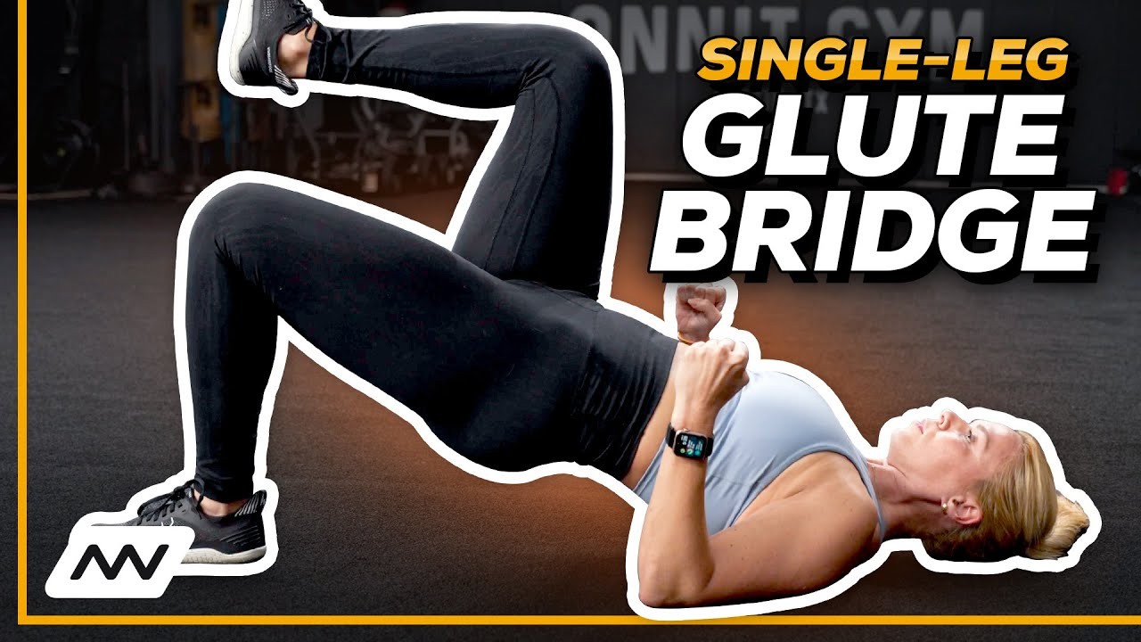 Glute Bridge cu O Singură Picioare