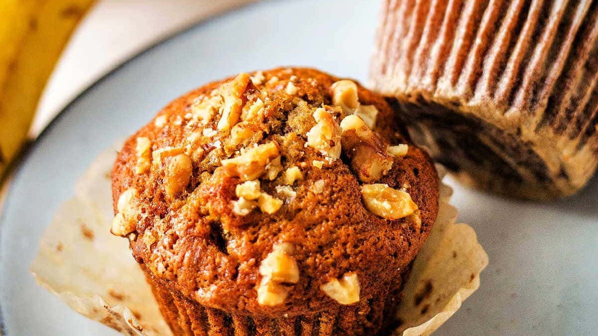 Muffins cu Banană și Nuci